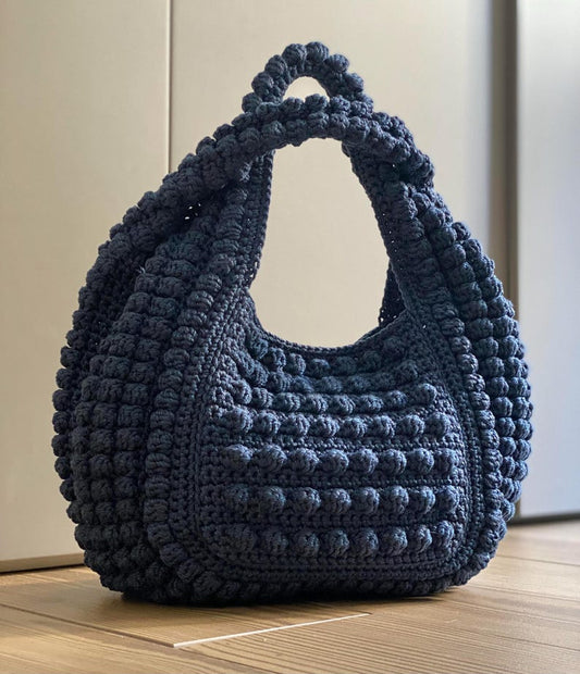CROCHET PATTERN FERRARA Light 2 Handles Bag Crochet Bag Pattern Wool Bag crochet purse woman bag, handbag, tote